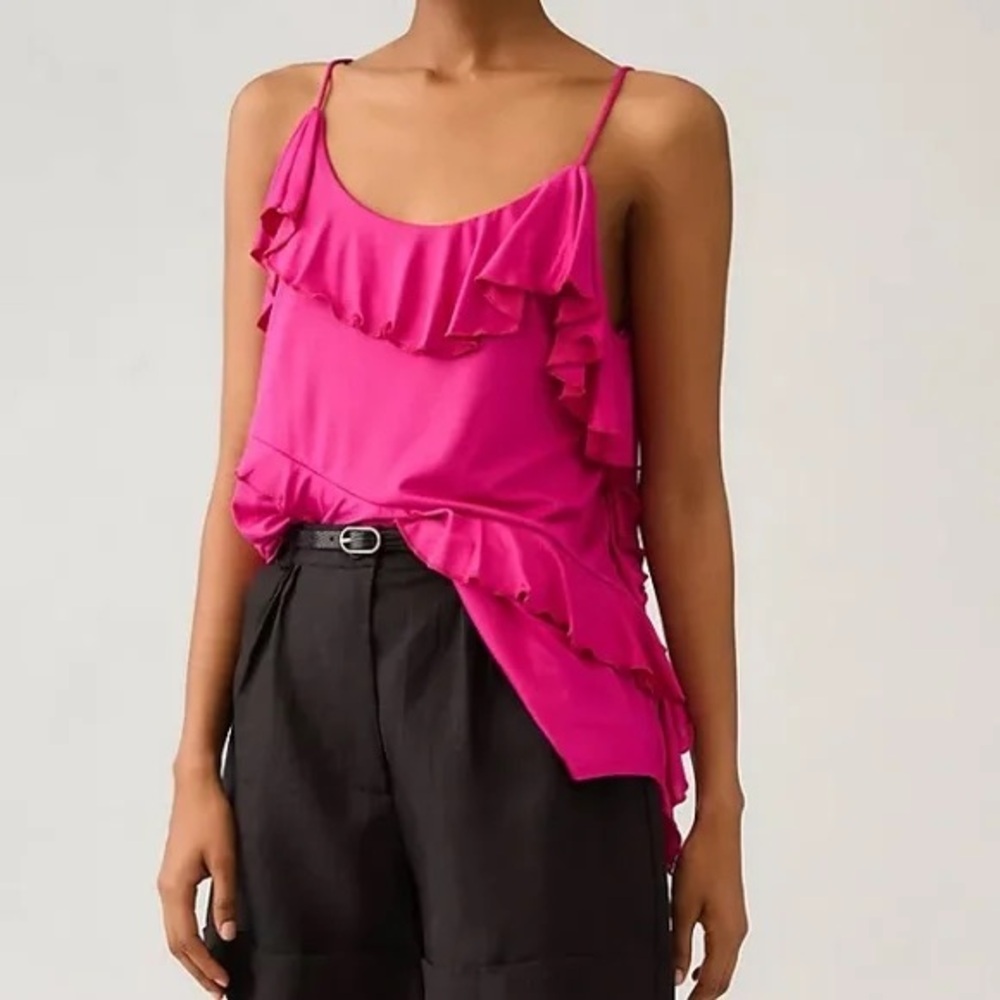 Anthropologie‎ Asymmetrical Ruffle Cami- Size Small🌸💃